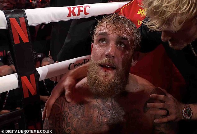 The president continued to turn a blind eye and in a post to Truth Social Friday night, and commended Jake Paul for doing 'really well,' even though he was battered by former heavyweight champion Anthony Joshua