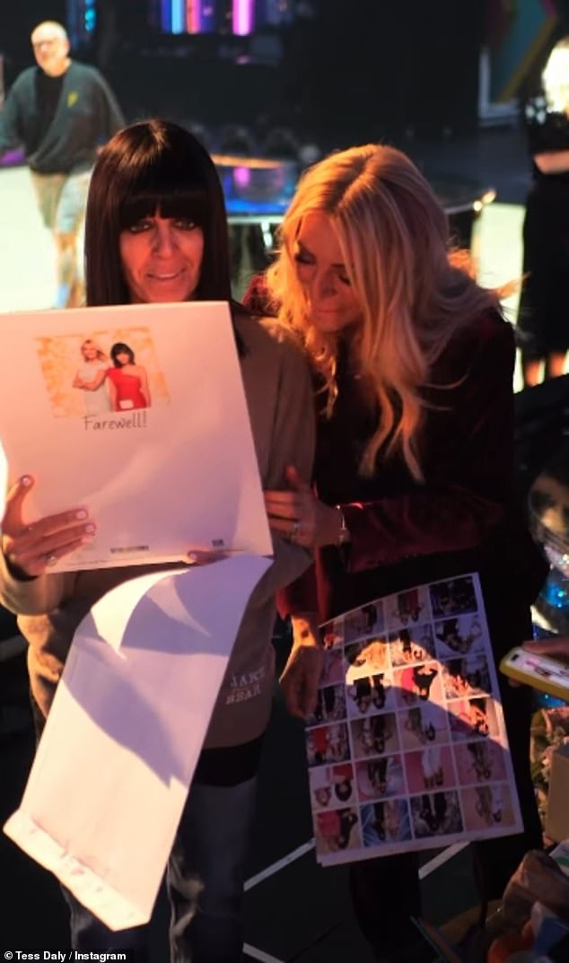 During the video the pair could be seen receiving hugs and gifts from crew as they practiced their lines in the ballroom