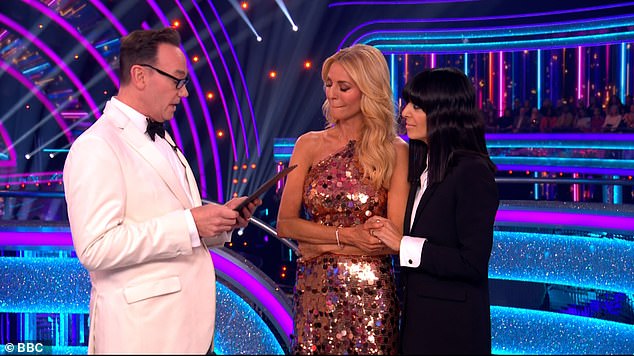 Dressed in a white tux, Craig started: 'Tess and Claudia, as you prepare to take your final twirl, I just want to say thank you on behalf of the millions who watch you each week.'