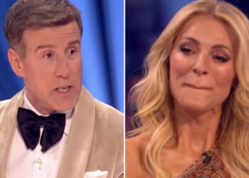 Watch the moment emotional Anton Du Beke makes Tess Daly during her last ever Strictly final
