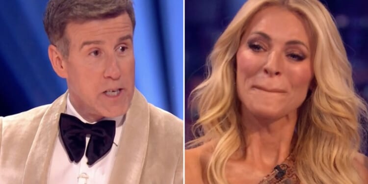 Watch the moment emotional Anton Du Beke makes Tess Daly during her last ever Strictly final