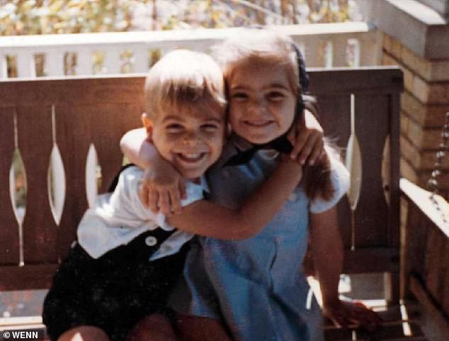 'My sister, Ada, was my hero. She faced down cancer with courage and humor. I've never met anyone so brave. Amal and I will miss her terribly,' he said in a statement to People; seen above with Ada as young children