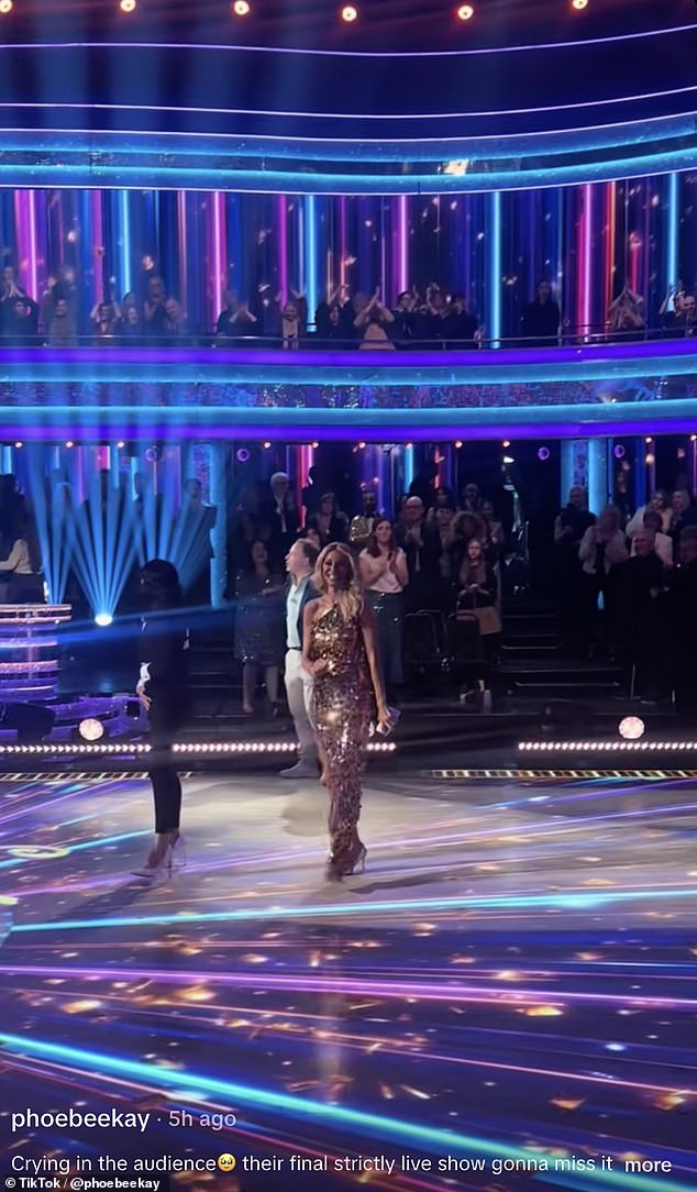 In a touching edit, Phoebe slowed the footage down and set it to Harry Styles' Sign of the Times, a song she chose deliberately with the lyrics 'Welcome to the final show, hope you're wearing your best clothes'