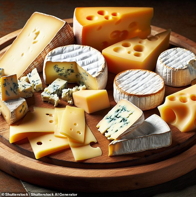 A 25-year study of over 27,000 people in Sweden linked a daily intake of at least 50 grams of full-fat cheese and 20 grams of full-fat cream to a reduced risk of dementia (stock)