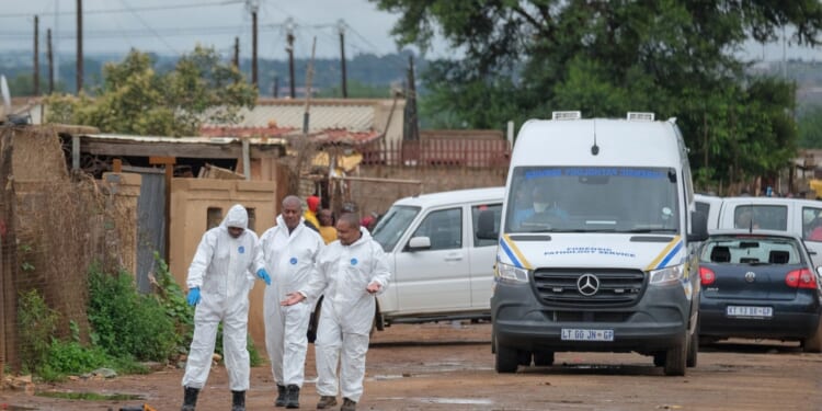 Gunmen kill nine near Johannesburg after opening fire at bar and ‘randomly shooting victims in street’