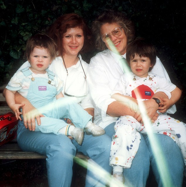 Kirsty is pictured here with her mother Jean Newlove and her two sons. Jean, who died in 2017, campaigned passionately to get the bottom of what happened to her daughter