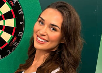 World Darts Championship dancer is former Love Island bombshell who starred alongside Michael Owen's daughter Gemma