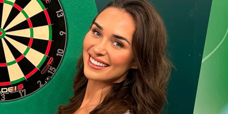 World Darts Championship dancer is former Love Island bombshell who starred alongside Michael Owen's daughter Gemma