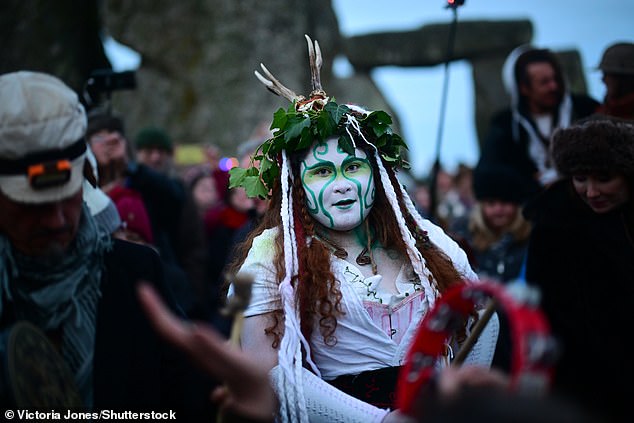 Folk dancers were also seen performing in traditional outfits with some sporting flower crowns - and on occasions, a full face of paint