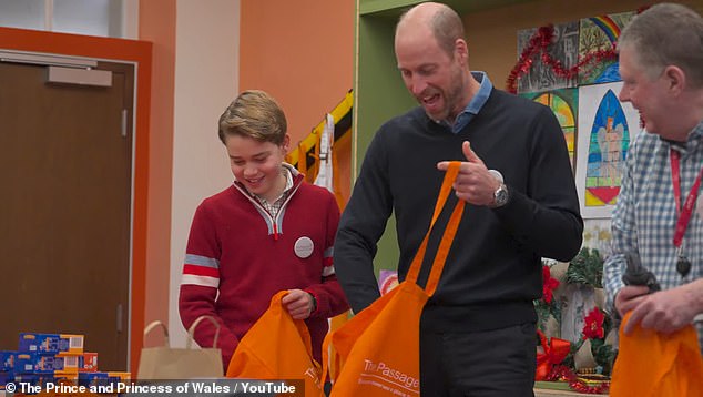 The duo also made up care packages for service users which contained around 30 items