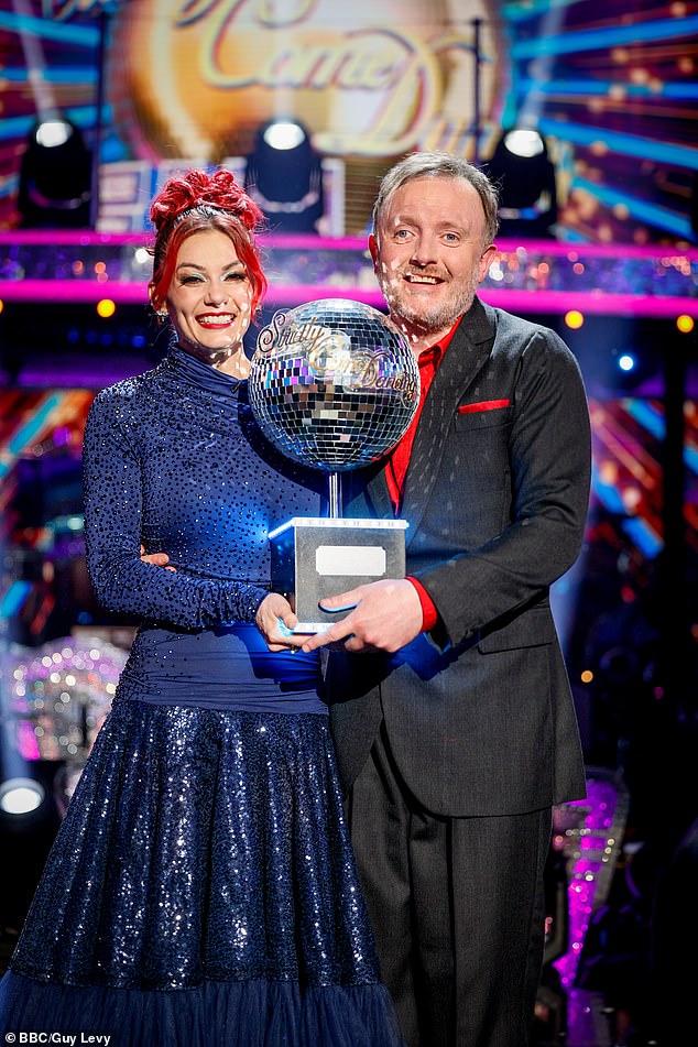 Chris, who has been blind since his 20s, won the glitterball trophy last year with partner Dianne Buswell, 36