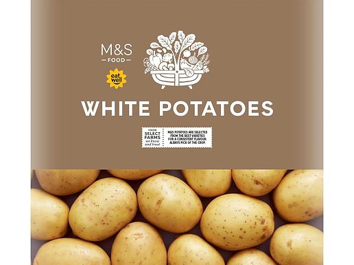 Irish White Potatoes 2.5kg