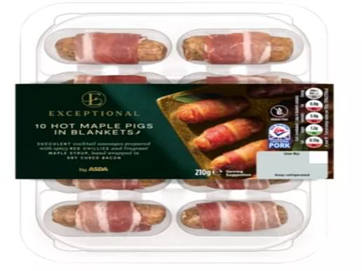 Exceptional by ASDA 10 Hot Maple Pigs in Blankets 210g