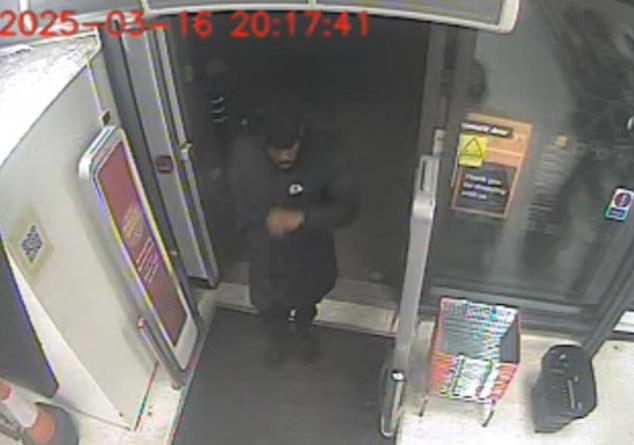 CCTV showed the moment bus driver Williams returned to carry out the attack