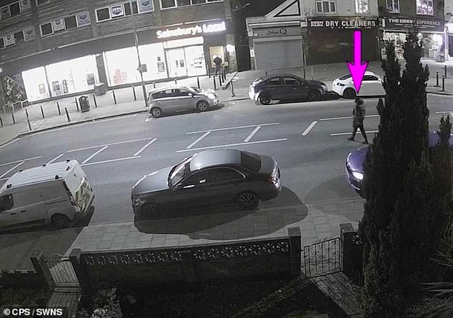 CCTV showed the moment bus driver Williams returned to carry out the attack