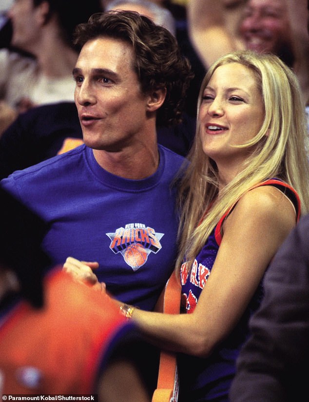 Only last year, Matthew McConaughey was called out for not wearing deodorant while he was filming Fool's Gold by his co-star Kate Hudson (pictured in 2003)