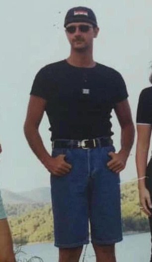 Bashar al-Assad is seen posing in denim jean shorts and sunglasses