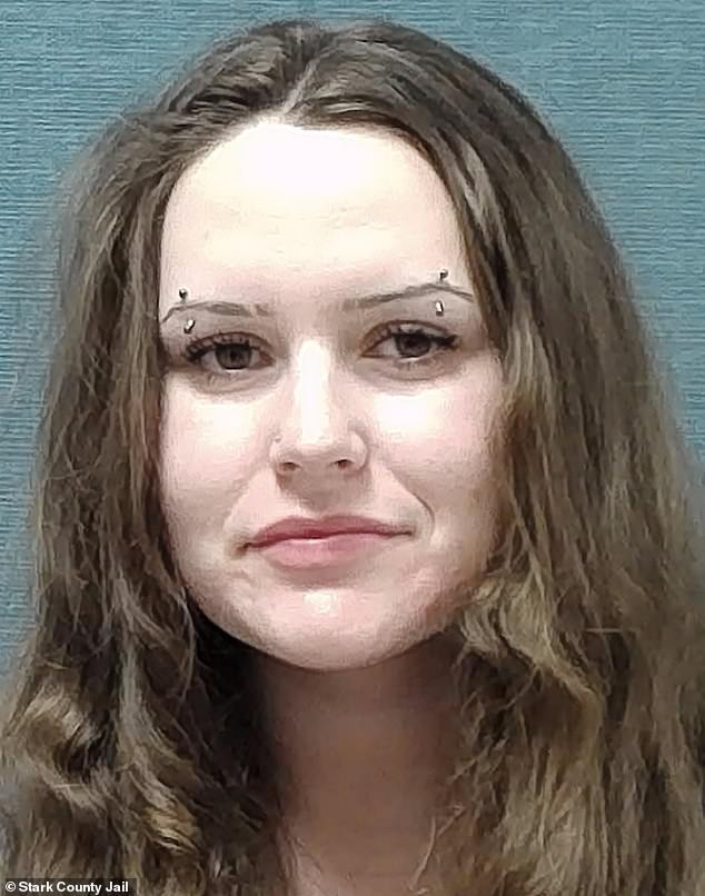 Katarina Jeffrey was also arrested because police allegedly found roads of ammunition on her