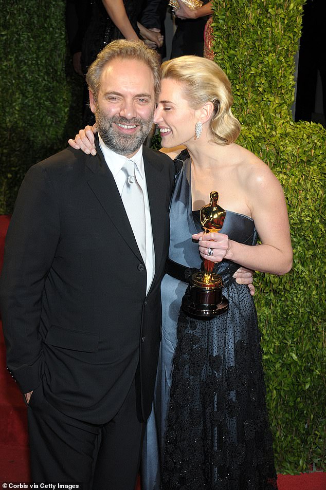 Following her divorce, Kate began dating her future second husband, director Sam Mendes, tying the knot in 2003, before they eventually split in 2010 (pictured together in 2009)