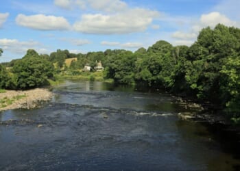 Frantic search for man seen swimming in river at popular beauty spot