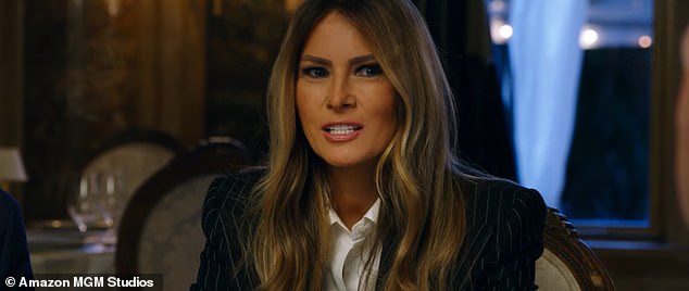 First lady Melania Trump, pictured in her upcoming film 'Melania' set to be released on January 30th of 2026