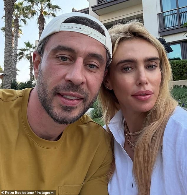 Last week it was revealed that the latest figure to be packing her bags for the Persian Gulf is Formula 1 heiress Petra Ecclestone (seen with husband Sam Palmer)