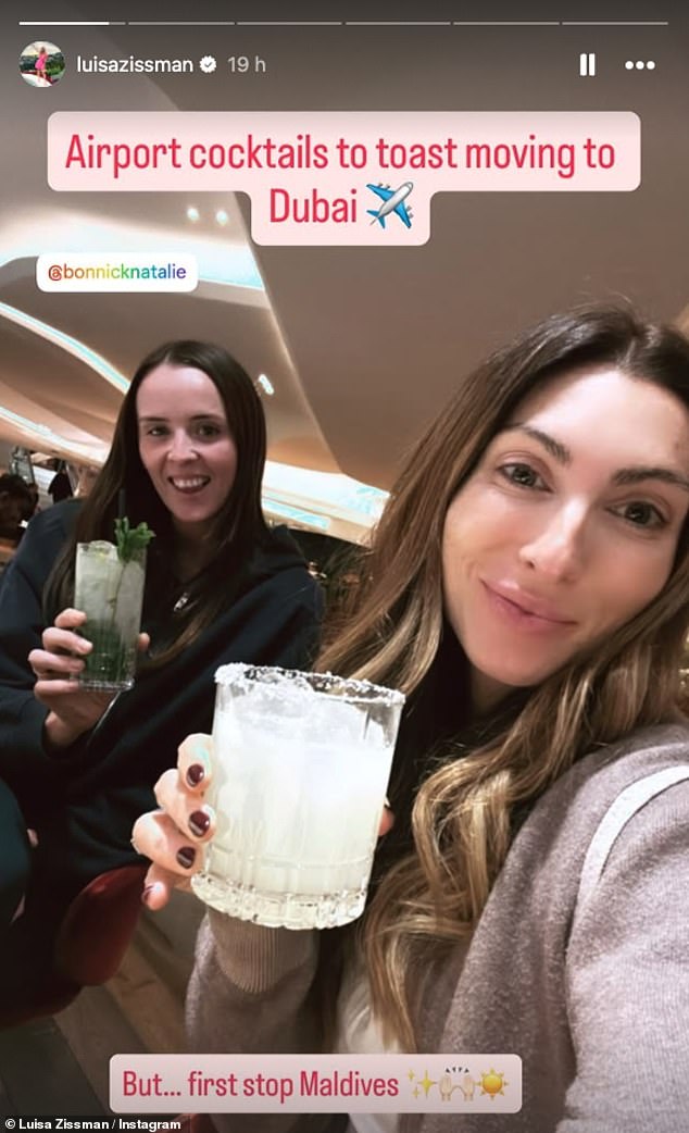 She is first spending some time in The Maldives with her family, so they can reset ready for the big change