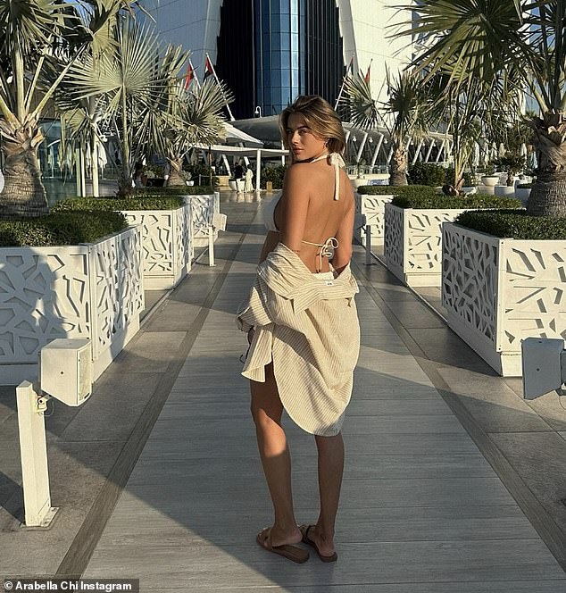 Back in August Arabella revealed that she was moving to Dubai with her partner Billy Henty after they welcomed their baby daughter Gigi