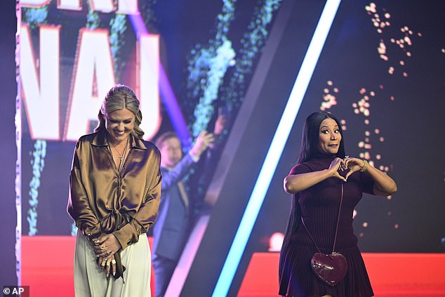 Minaj came out as a staunch Donald Trump supporter at the event, describing the president as 'dashing' before accidentally referring to JD Vance as an 'assassin'