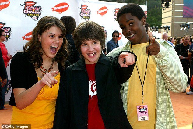 Pictured: Actors Lindsey Shaw, Tylor Chase and Daniel Curtis Lee from the cast of "Ned's Declassified Guide to School Survival" arrive at the 18th Annual Kids Choice Awards at UCLA's Pauley Pavillion on April 2, 2005 in Westwood, California