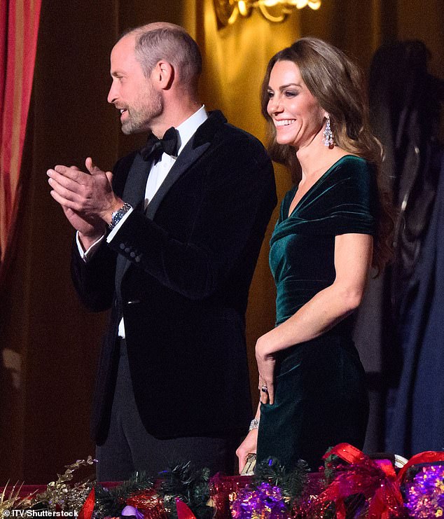 The comedian watched the show from home after it was recorded at the Royal Albert Hall in November, in front of Prince William and Princess Catherine