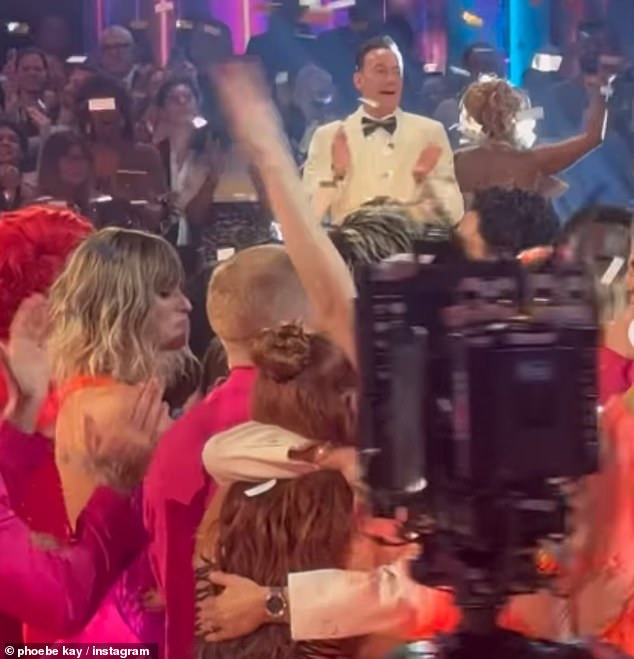 She also shared a glimpse of Karen and Carlos' win as the studio audience went wild