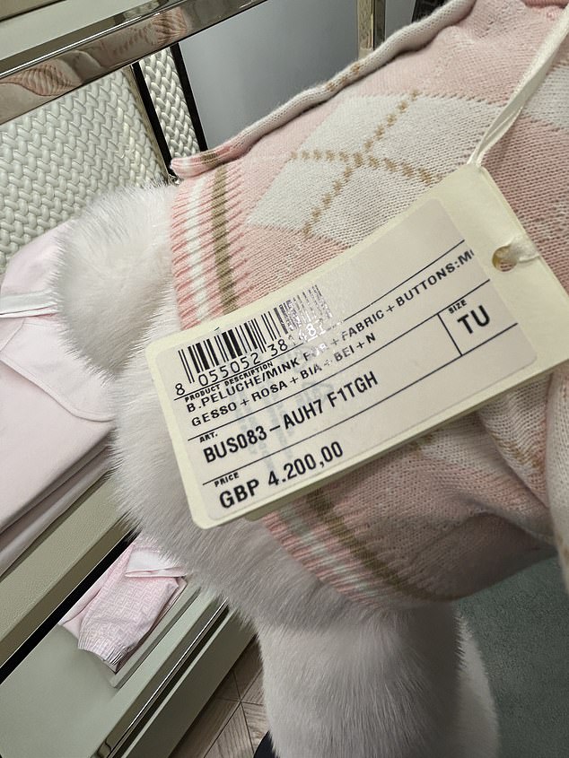 One teddy bear today made of real mink fur is going for an eye-watering £42,00