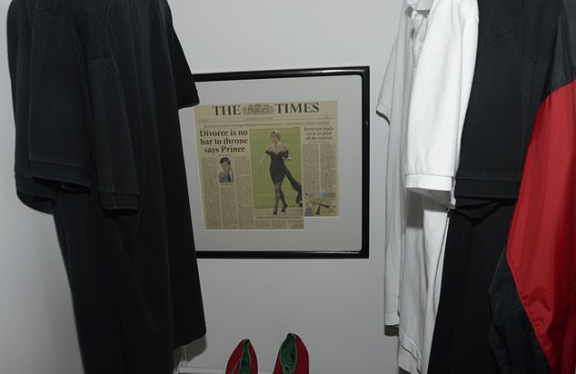 Inexplicably framed and hung in the back of a wardrobe was the front page of The Times from June 1994