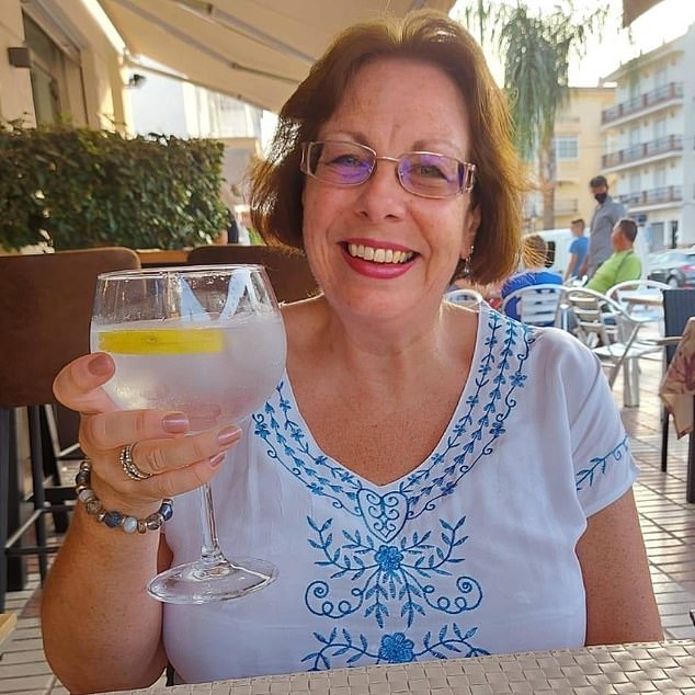 Another passenger Tracy-Ann Kitching (pictured) claimed that she believed that the woman, 89, was already dead when her family wheeled her onto the the plane