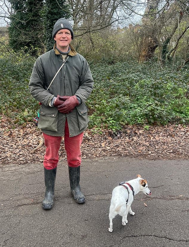Resident David Thomas (pictured) said 'The commuters just seem to regard it as a cycle track rather than shared use space'