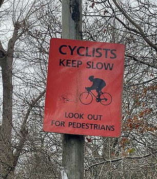 Some have even described the main pathways through the Common, which contains London's biggest outdoor swimming pool as well as a cafe, playground, cricket pitch and tennis courts, as beginning to resemble 'a motorway'