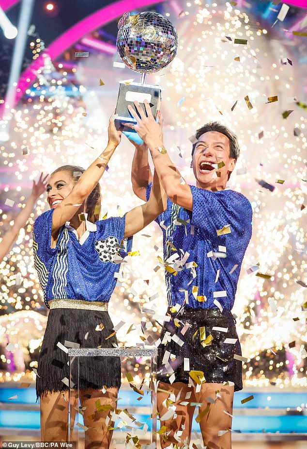 This comes Despite his legal action and pulling out of Saturday's final, which saw Lioness Karen Carney and pro Carlos Gu win (pictured)