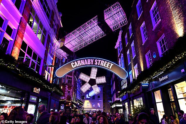 London's famous Carnaby Street lights attracts millions of tourists each year - and with good reason