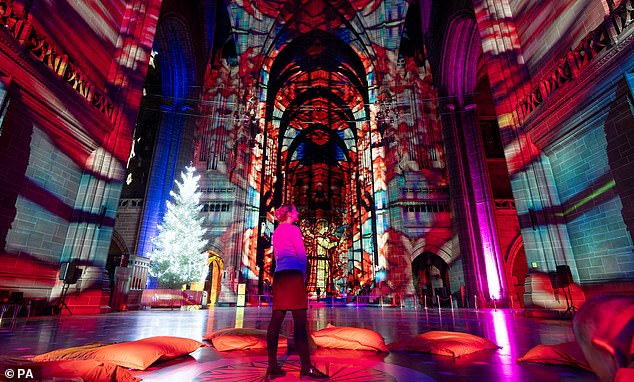 Now in its fourth year, the light and sound experience returned to Liverpool Cathedral with more impressive displays