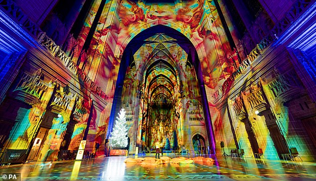 The audio-visual experience took a traditional setting and added a fun, festive and experimental flair to it