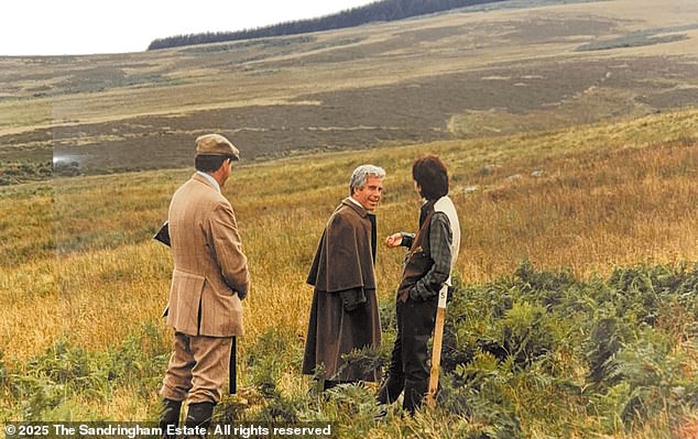 The baronial drawing room, known as the Saloon, an intimate inner sanctum where the Royal Family traditionally gathers for afternoon tea on Christmas Eve and again on Christmas Day to watch the King Charle