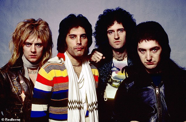 The song, written by May, was originally recorded in 1974 during sessions for the band's second studio album, Queen II, but failed to make the final track-listing (pictured in 1977)