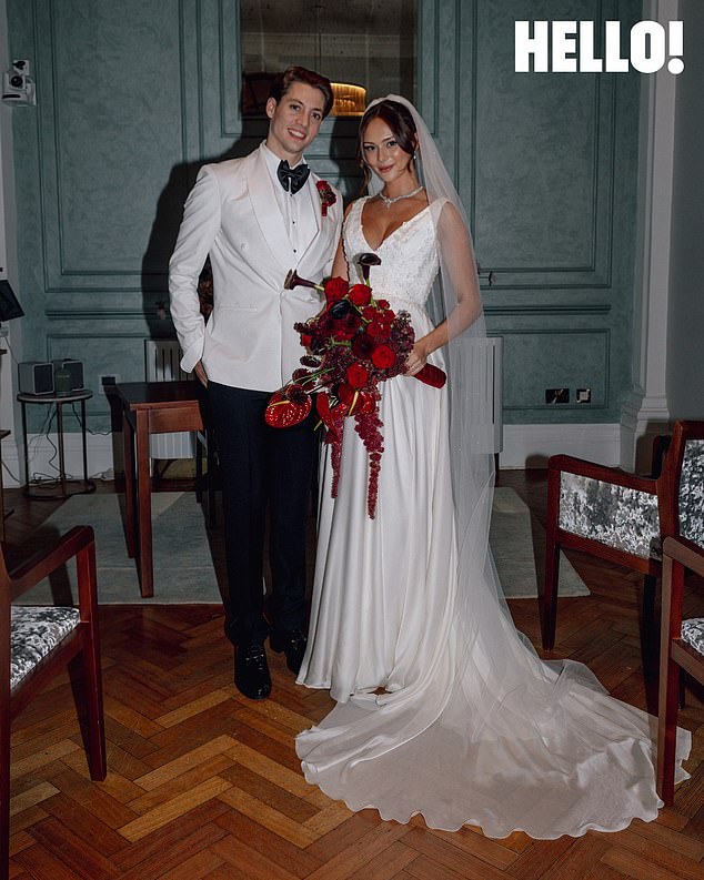 The Made In Chelseastar, 28, and the model, 24, gave their first interview after tying the knot