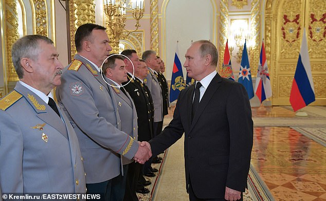 The top brass commander was going to work at the Russian defence minister in his Kia Sorento when it was hit by a massive blast