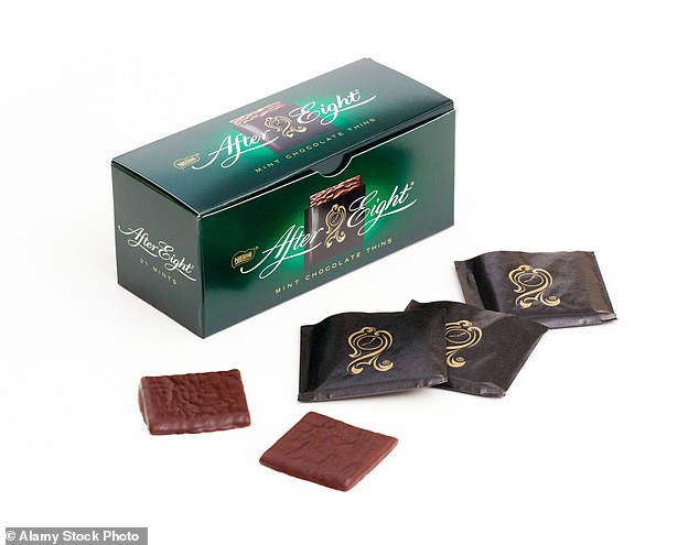 After Eights, a thin mint creme chocolate, are a timeless classic
