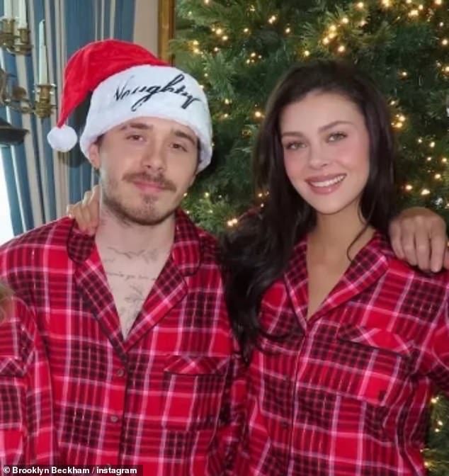 Brooklyn has lodged himself into both Jewish and Christian festivities with his in-laws (pictured last year)