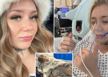 Woman diagnosed with lung cancer at 21 after vaping for six years begs others to kick the habit as she relearns to walk