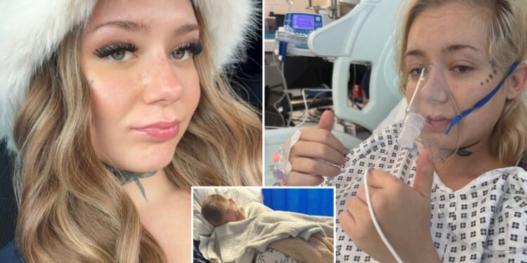 Woman diagnosed with lung cancer at 21 after vaping for six years begs others to kick the habit as she relearns to walk