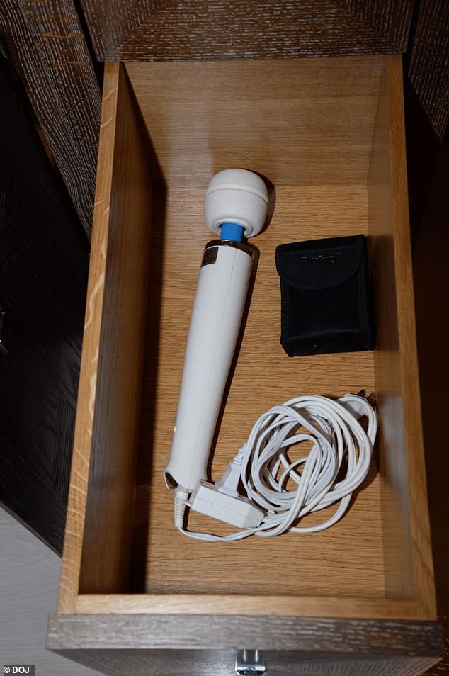 Sex toys were among the erotic items pictured in the files